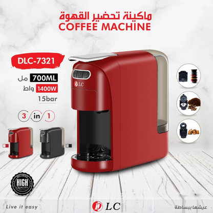 DLC 3in1 Capsule Coffee Maker